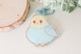 Load image into Gallery viewer, Chubby Blue Budgie - Acrylic Keychain