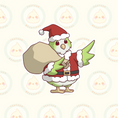 Load image into Gallery viewer, Santa’s Little Conure Vinyl Sticker - Christmas Collection
