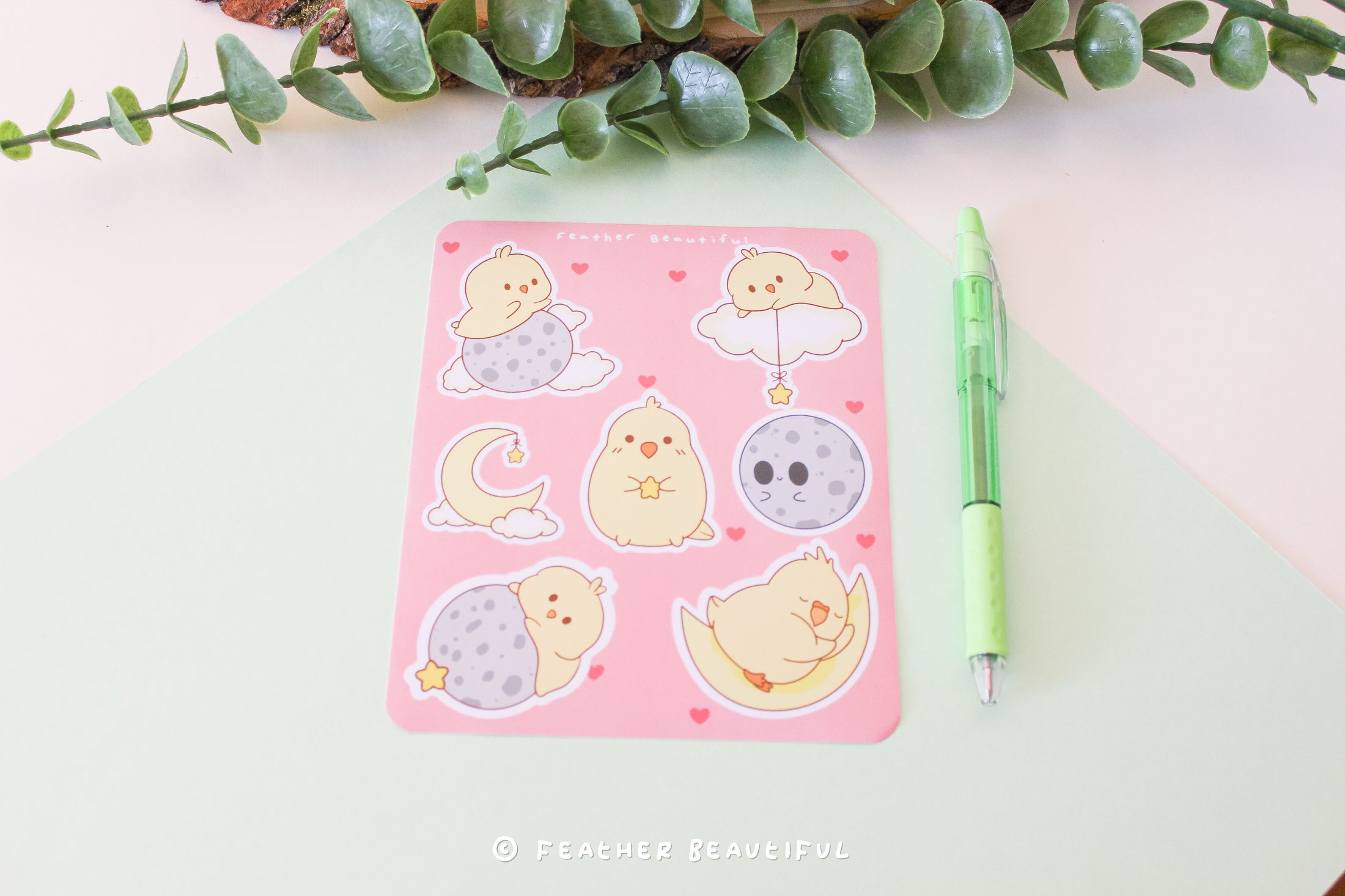 High up in the Moon - Sticker Sheet