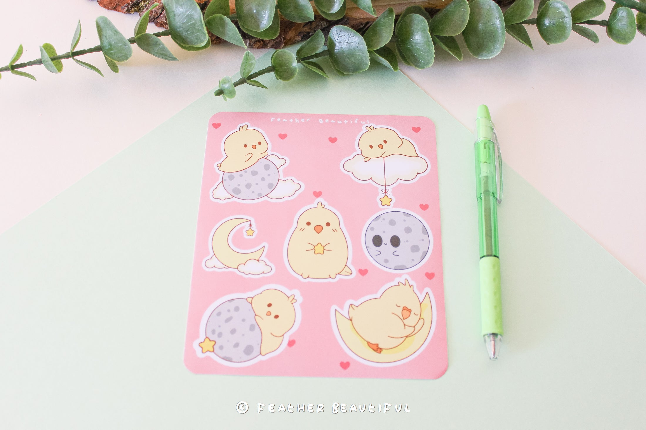 High up in the Moon - Sticker Sheet