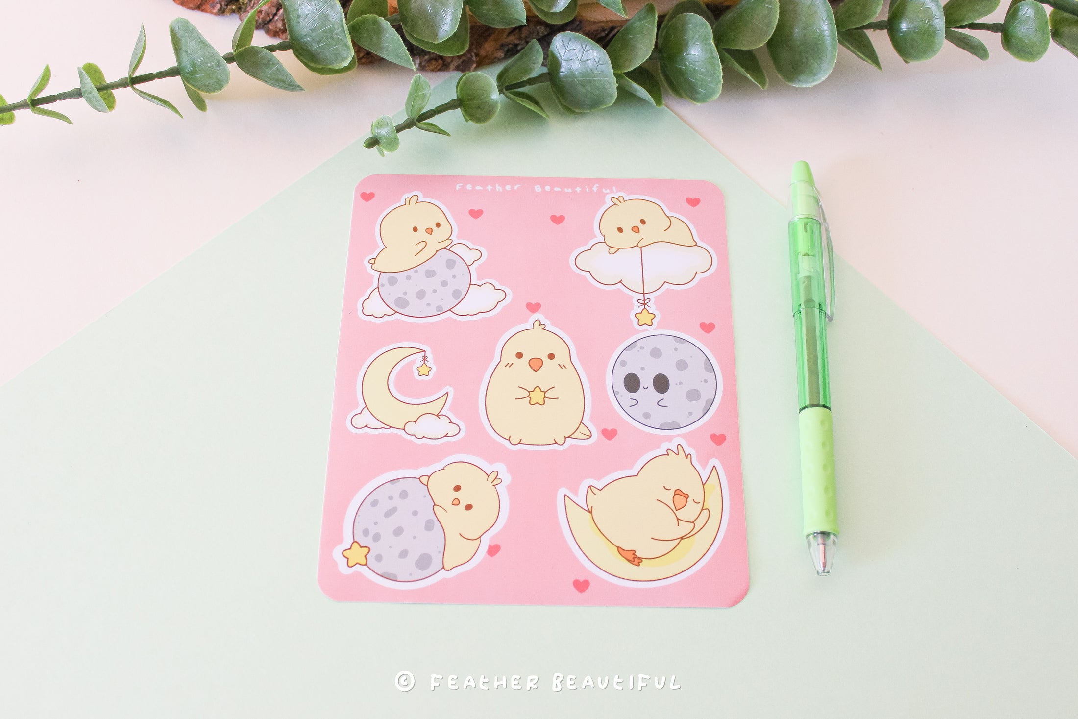 High up in the Moon - Sticker Sheet