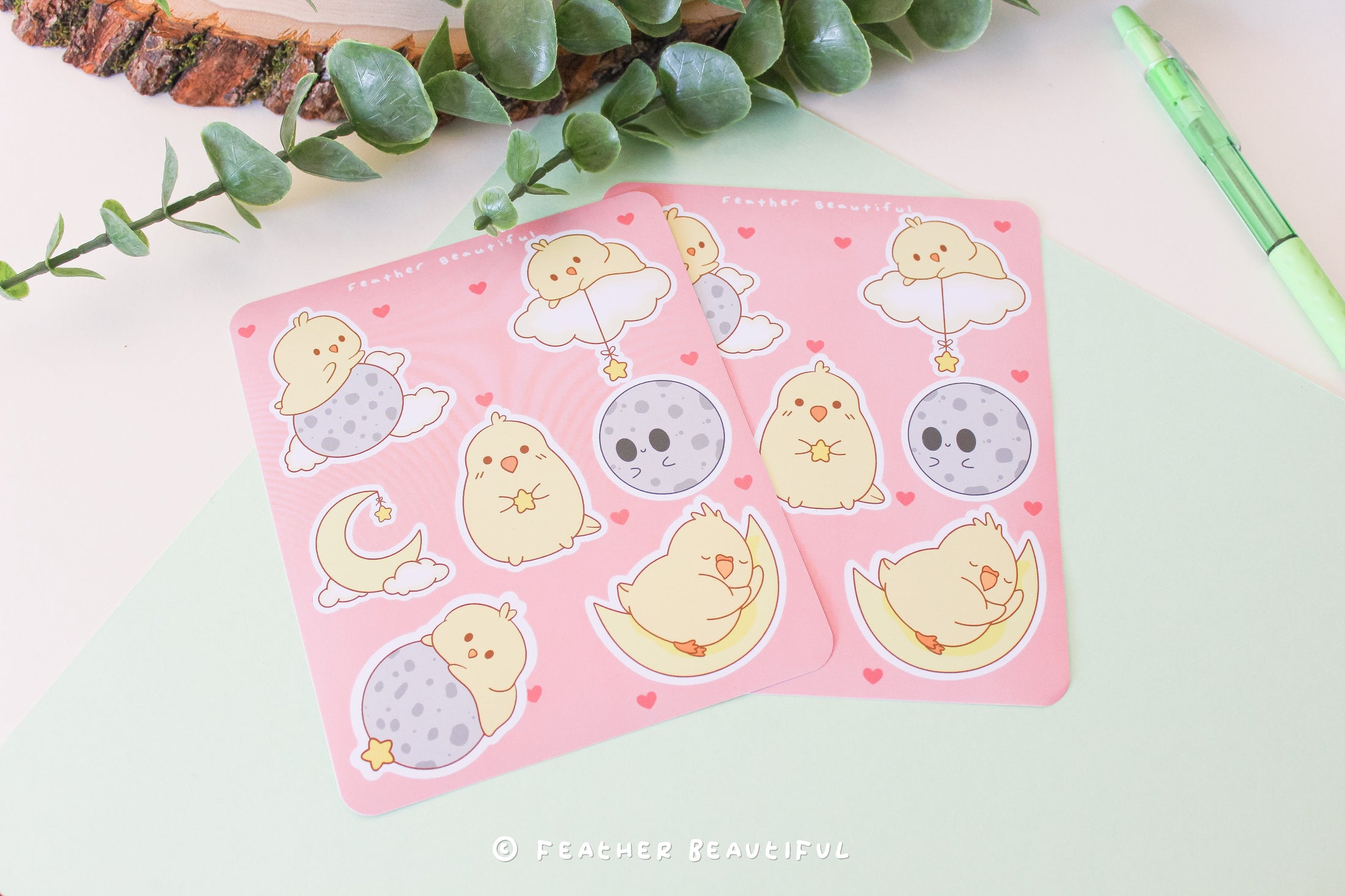 High up in the Moon - Sticker Sheet