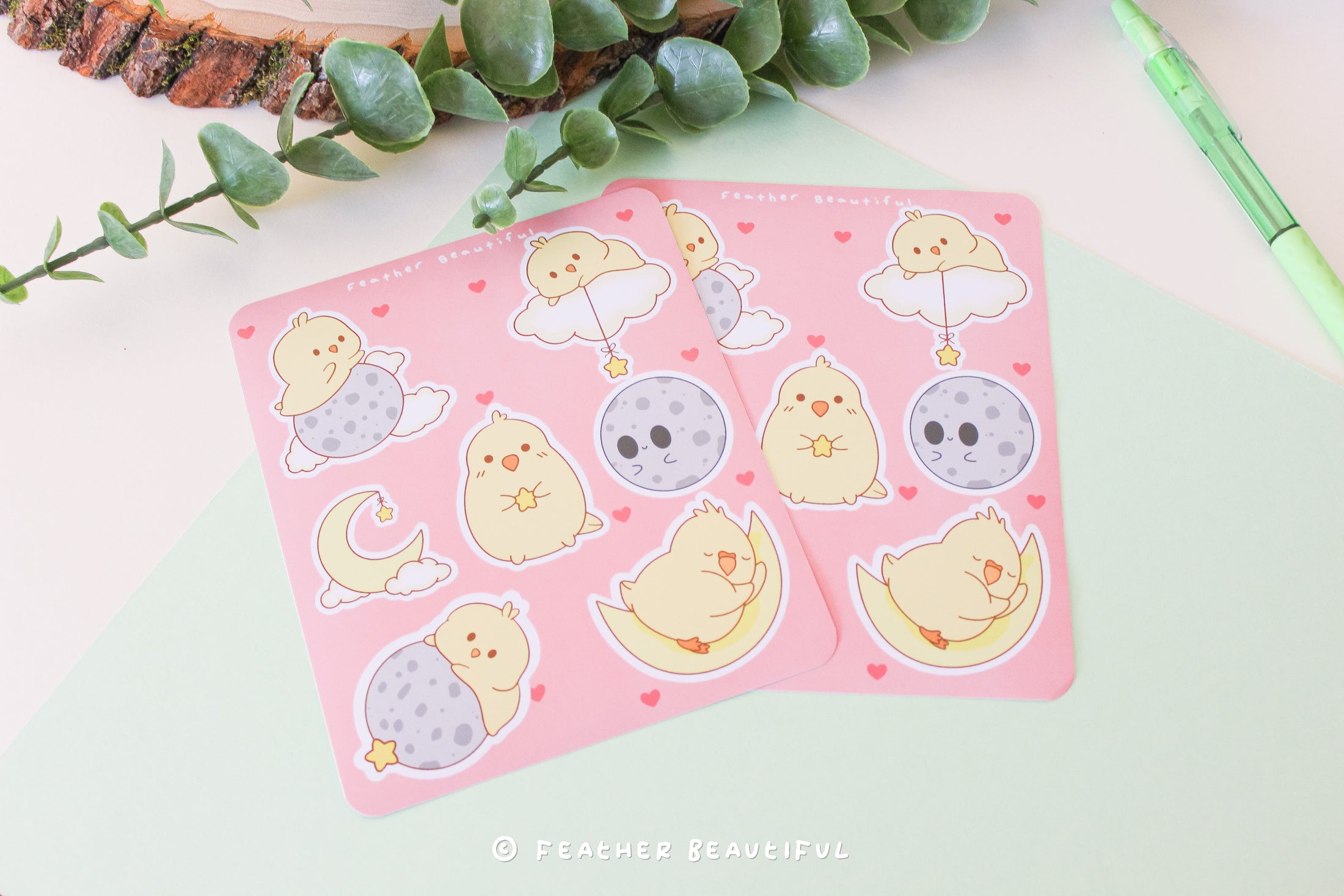 High up in the Moon - Sticker Sheet