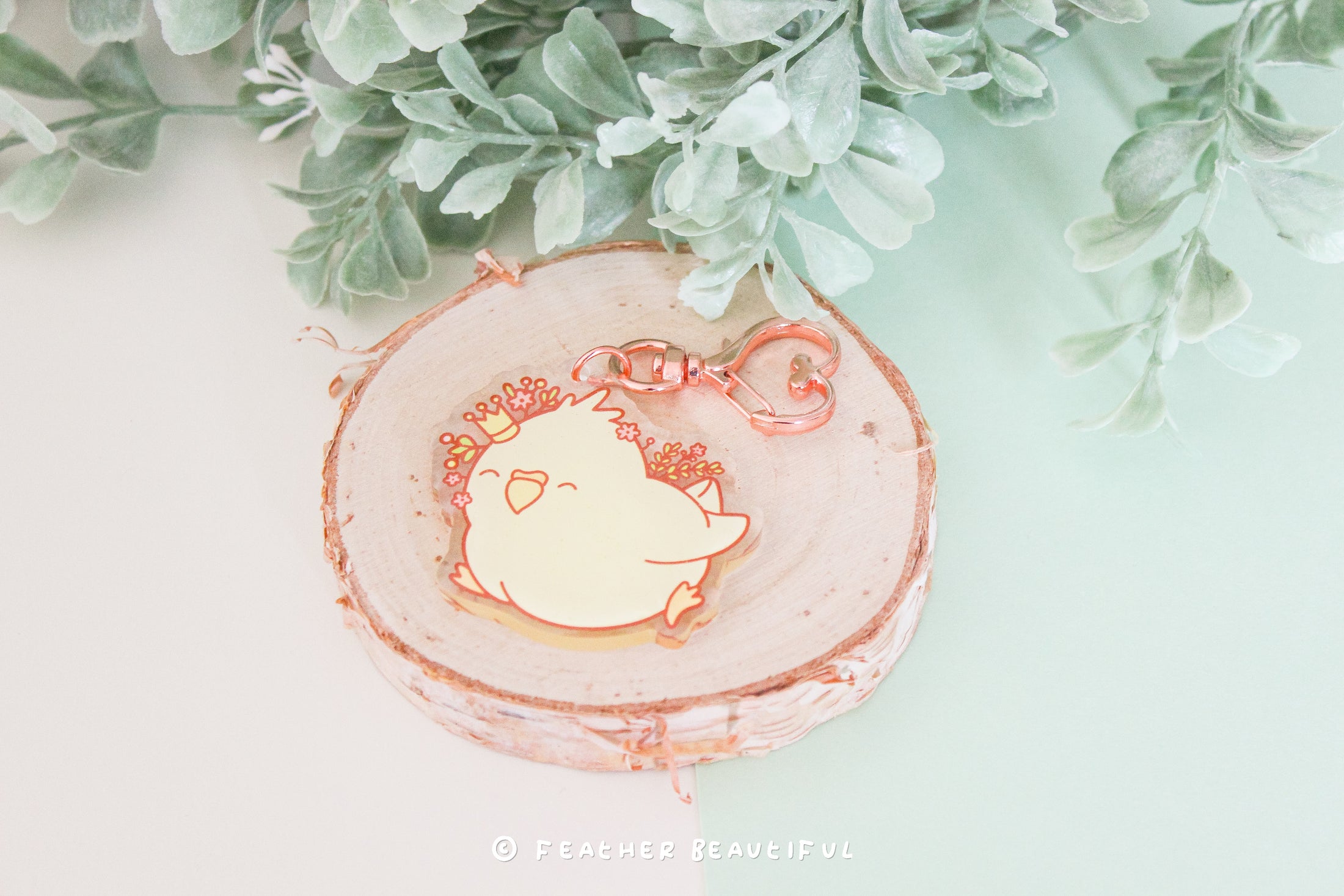 Kawaii Yellow Bird - Acrylic Keychain