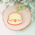 Load image into Gallery viewer, Kawaii Green Budgie - Acrylic Keychain
