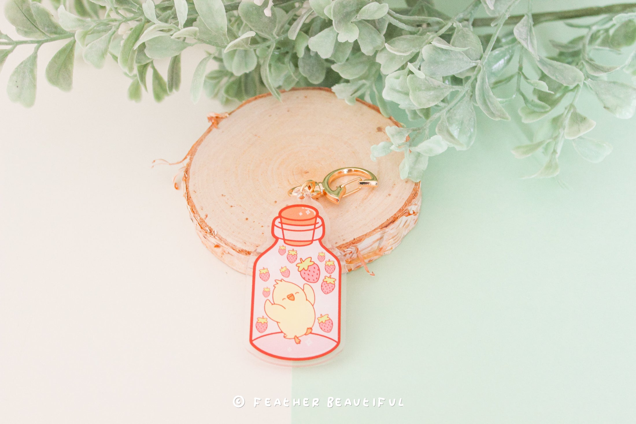 Kawaii in A Bottle - Acrylic Keychain