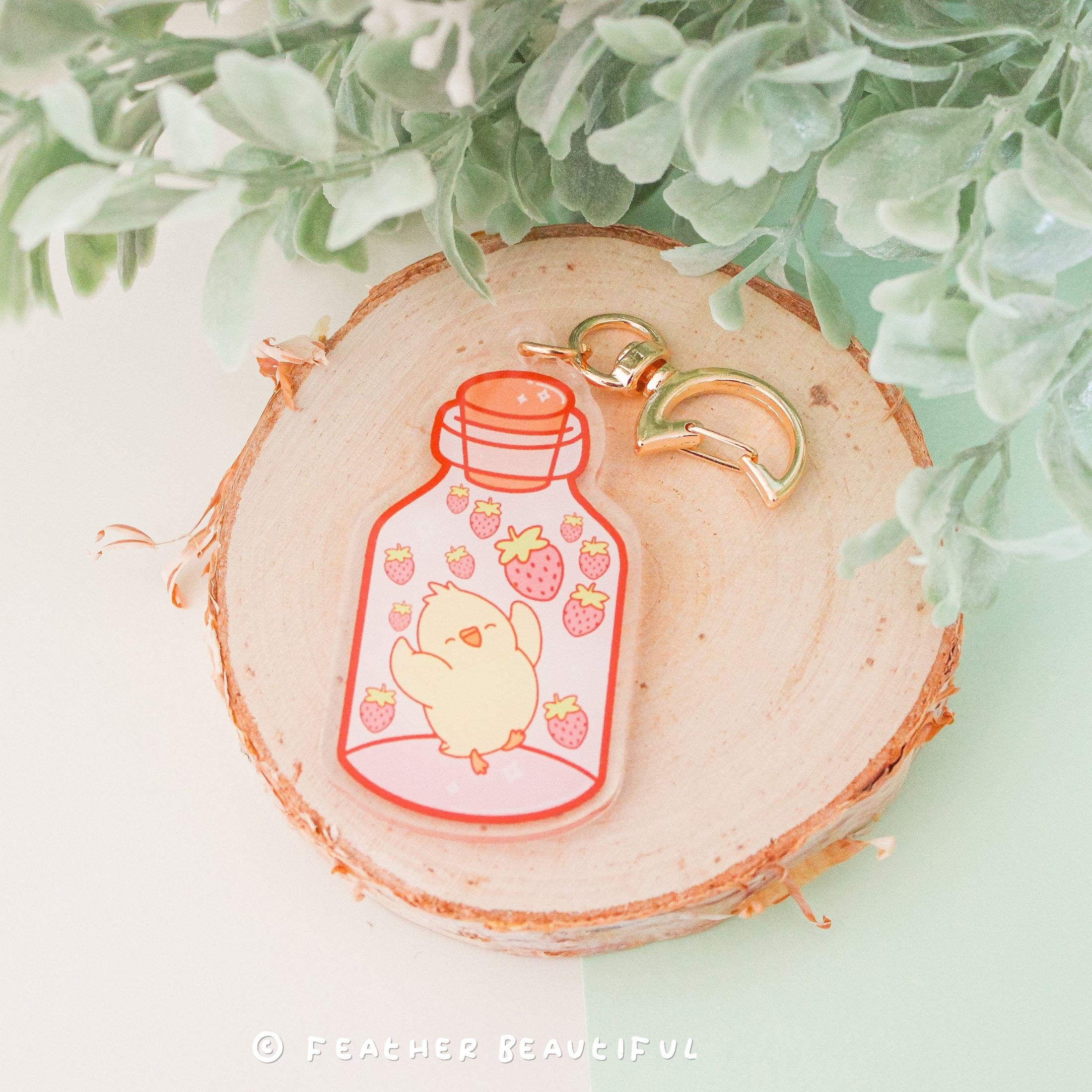 Kawaii in A Bottle - Acrylic Keychain