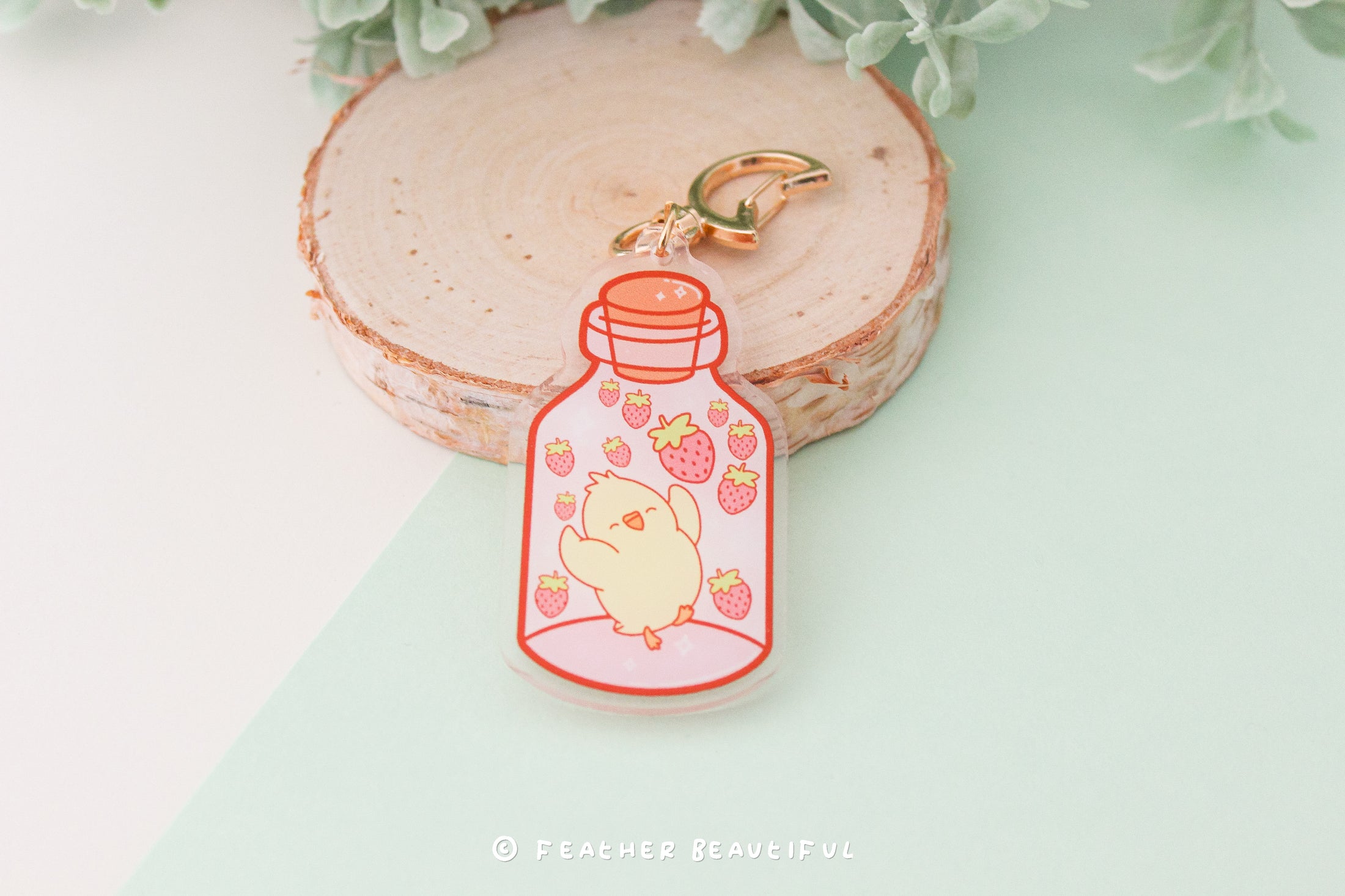 Kawaii in A Bottle - Acrylic Keychain
