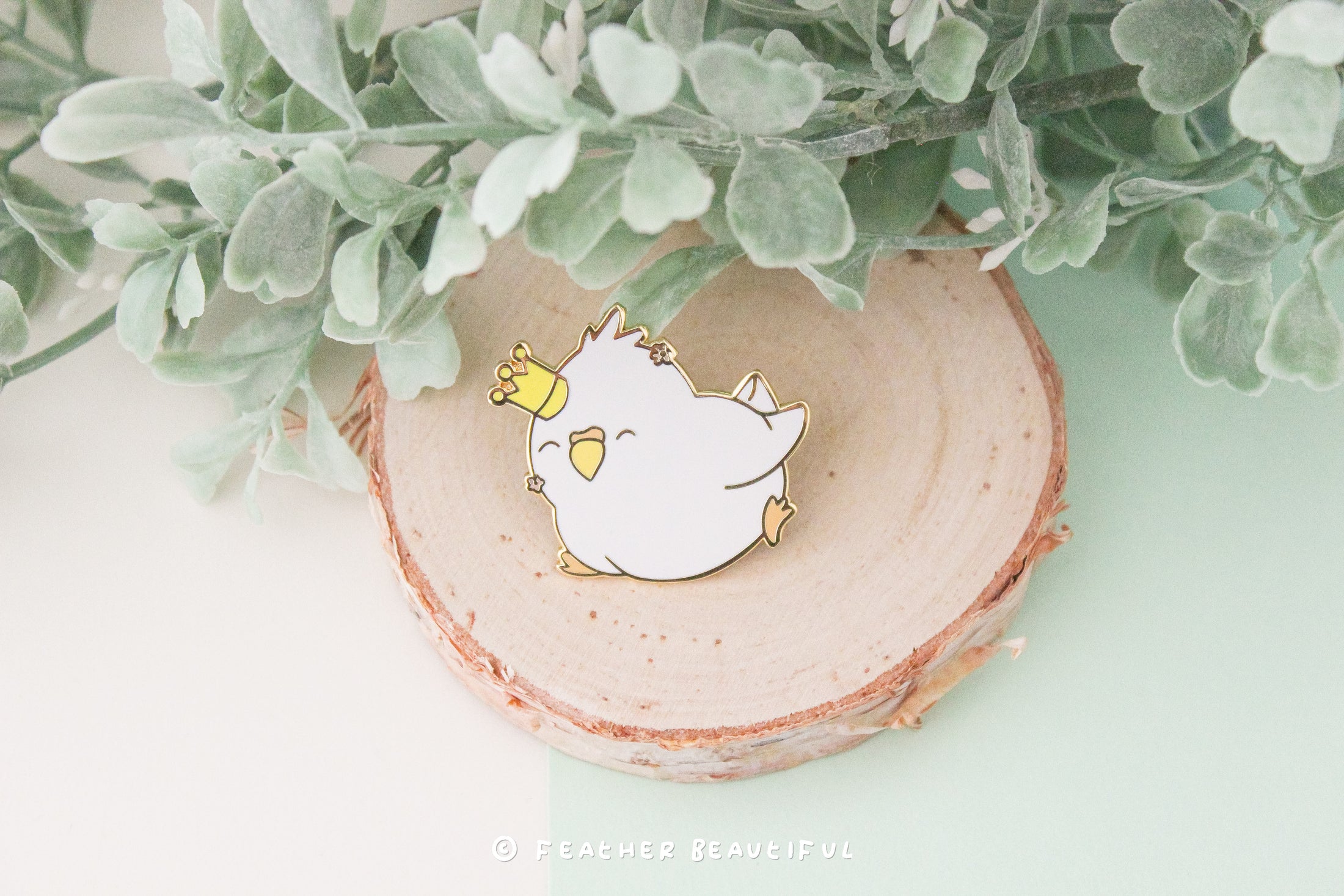 Grey Cockatiel - Enamel Pin