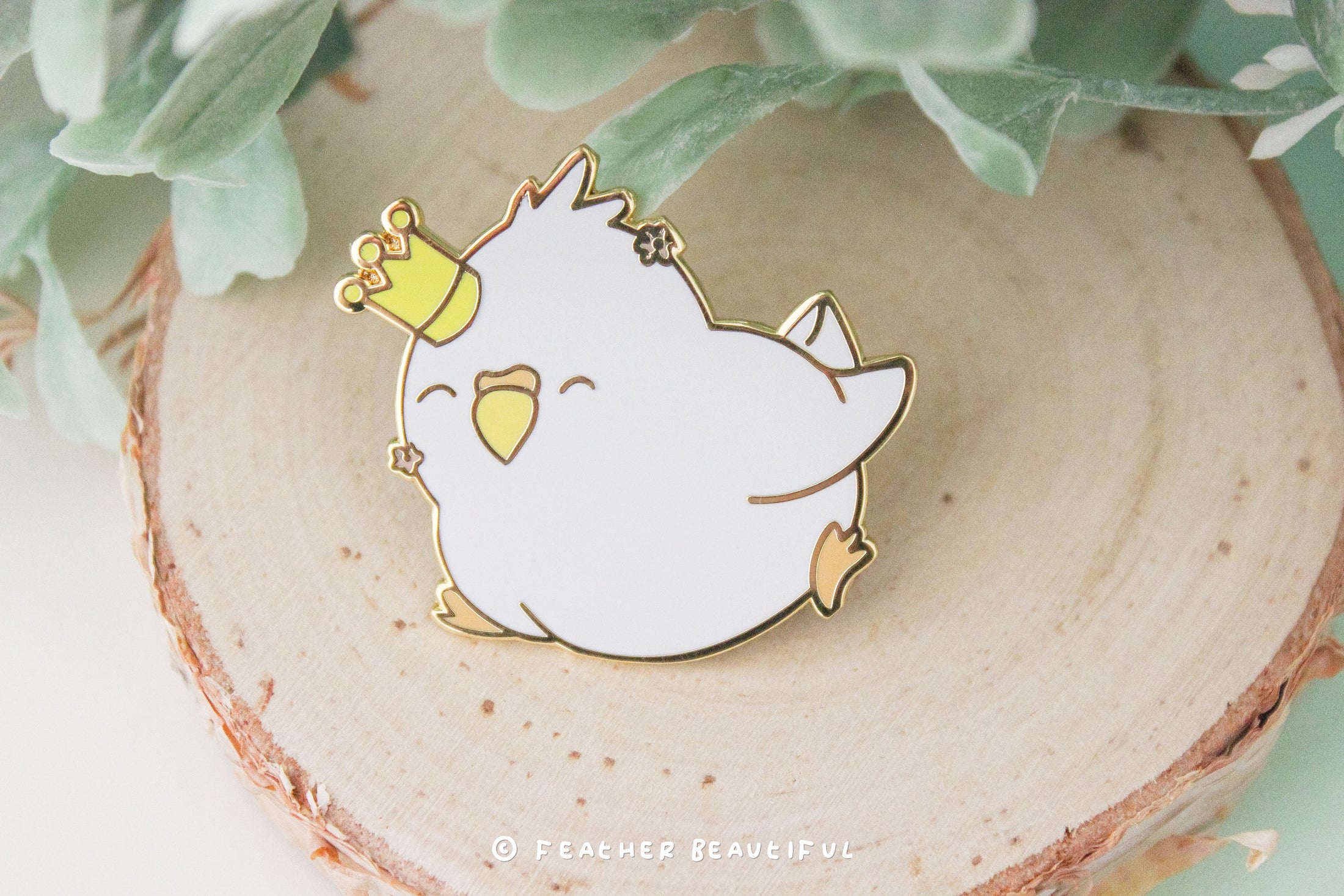 Grey Cockatiel - Enamel Pin