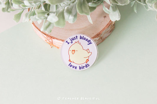 Bloody Love Bird - Acrylic Pin