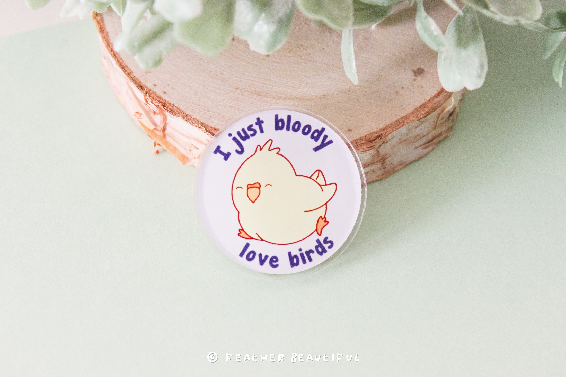 Bloody Love Bird - Acrylic Pin
