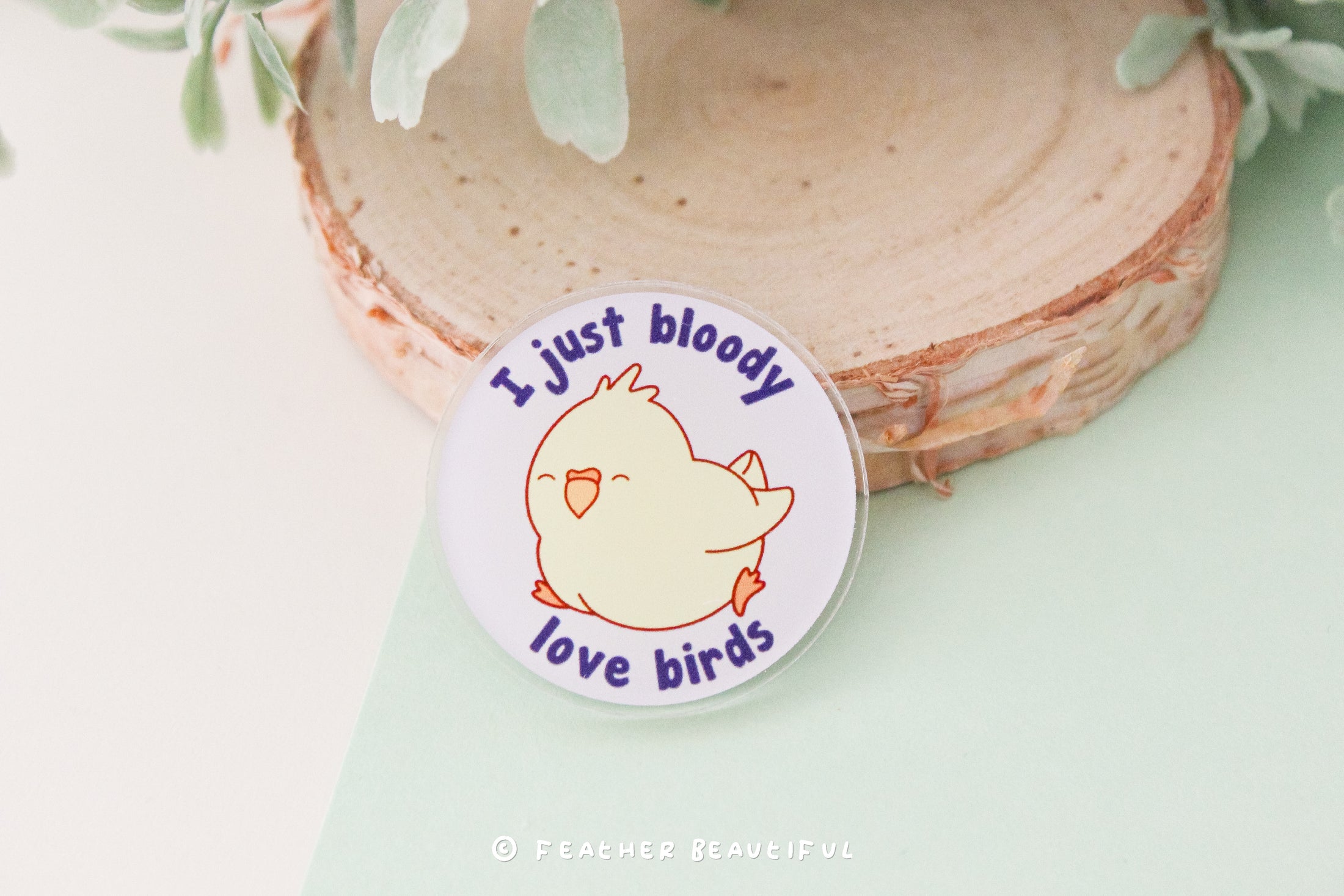 Bloody Love Bird - Acrylic Pin