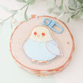 Load image into Gallery viewer, Chubby Blue Budgie - Acrylic Keychain
