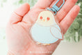 Load image into Gallery viewer, Chubby Blue Budgie - Acrylic Keychain
