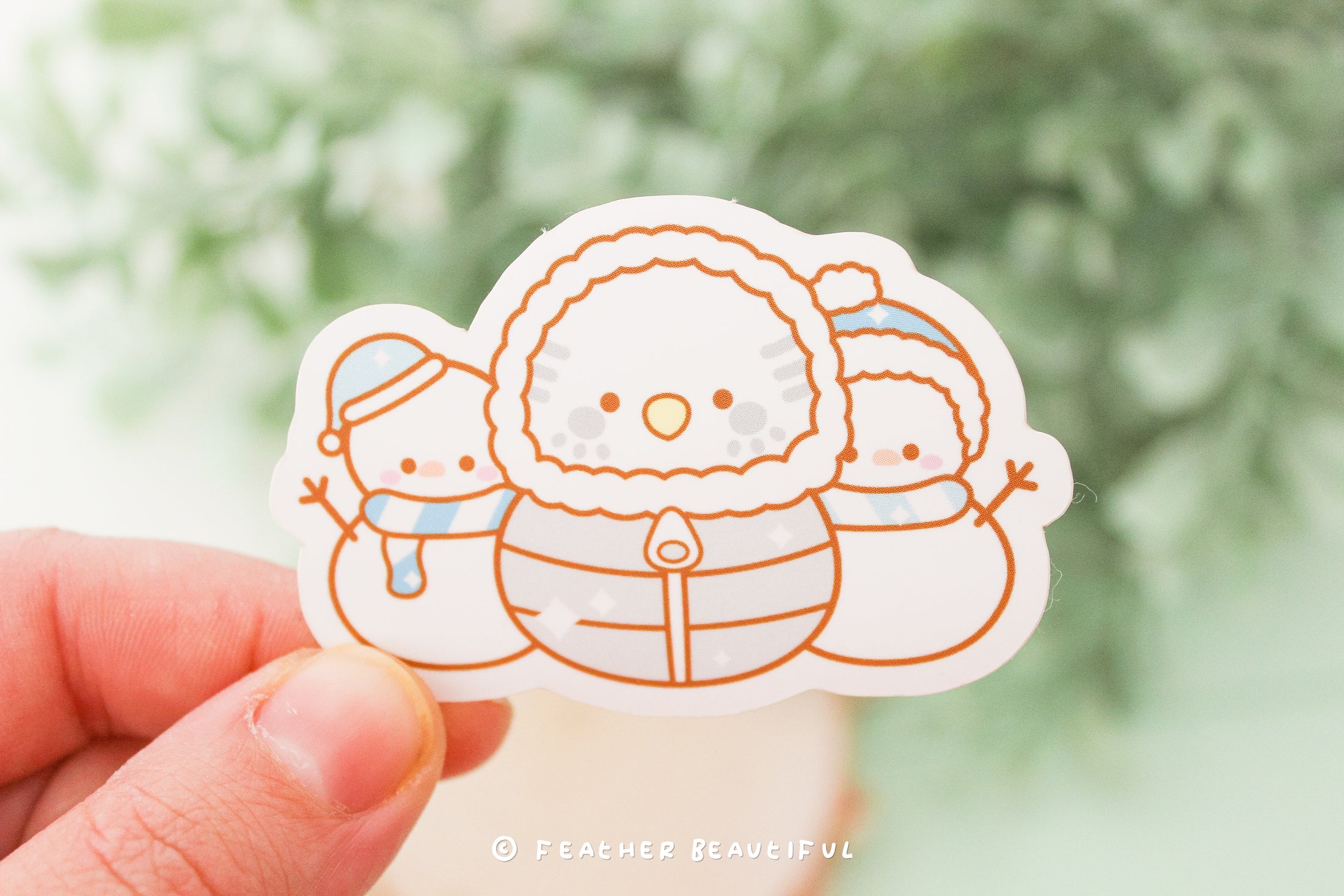 Winter Bird Sticker - Sticker