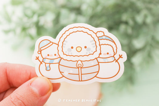 Winter Bird Sticker - Sticker