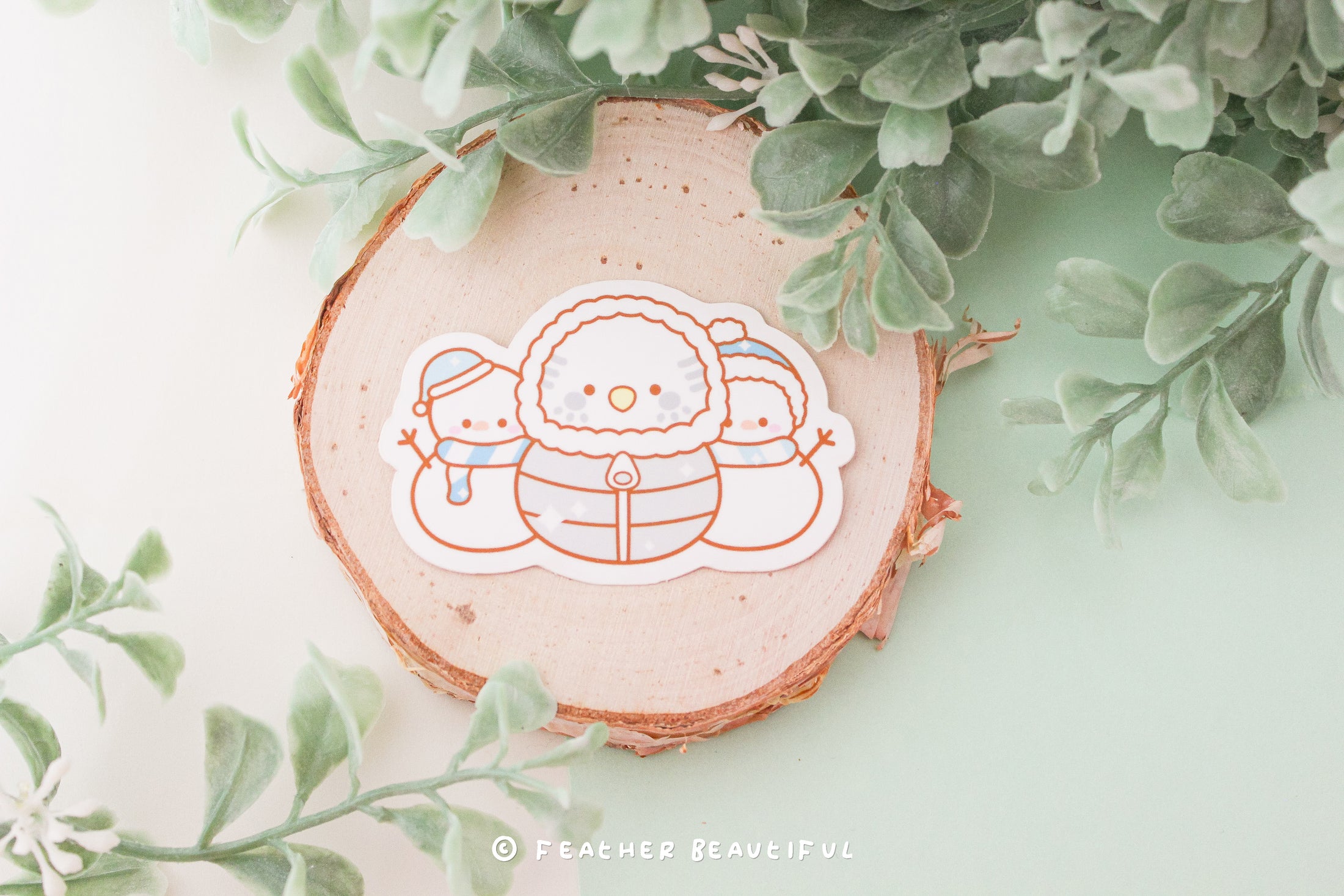 Winter Bird Sticker - Sticker