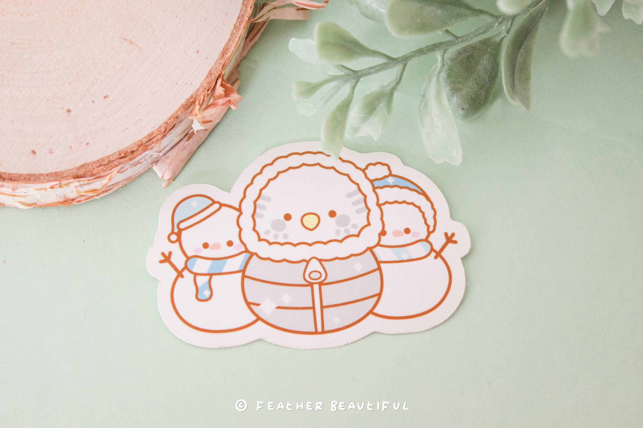 Winter Bird Sticker - Sticker