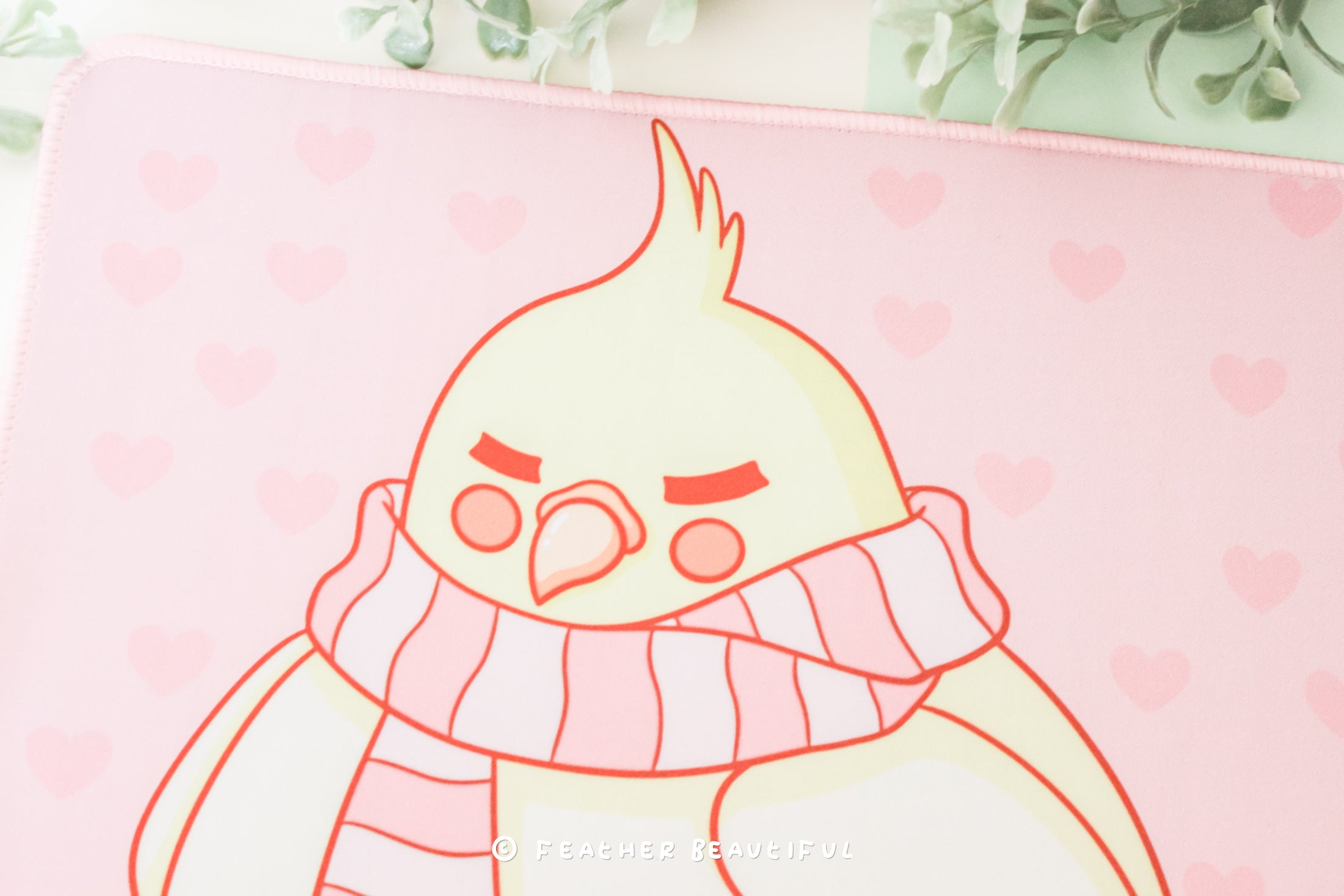 Cockatiels with a Scarf - Mouse Mat