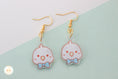 Load image into Gallery viewer, Blue Bow Budgie - Earring
