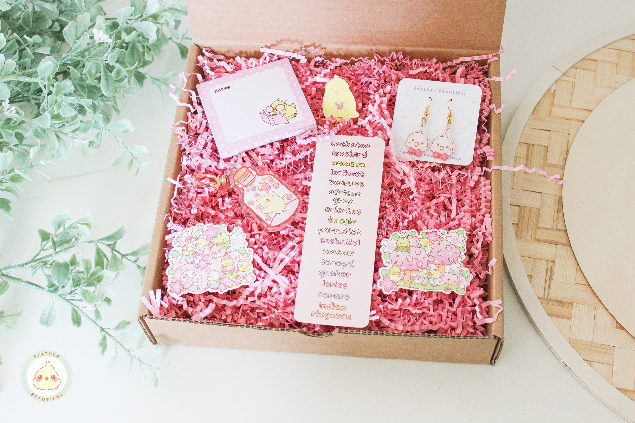 Cockatiel Pink Gift Box - Gift Box