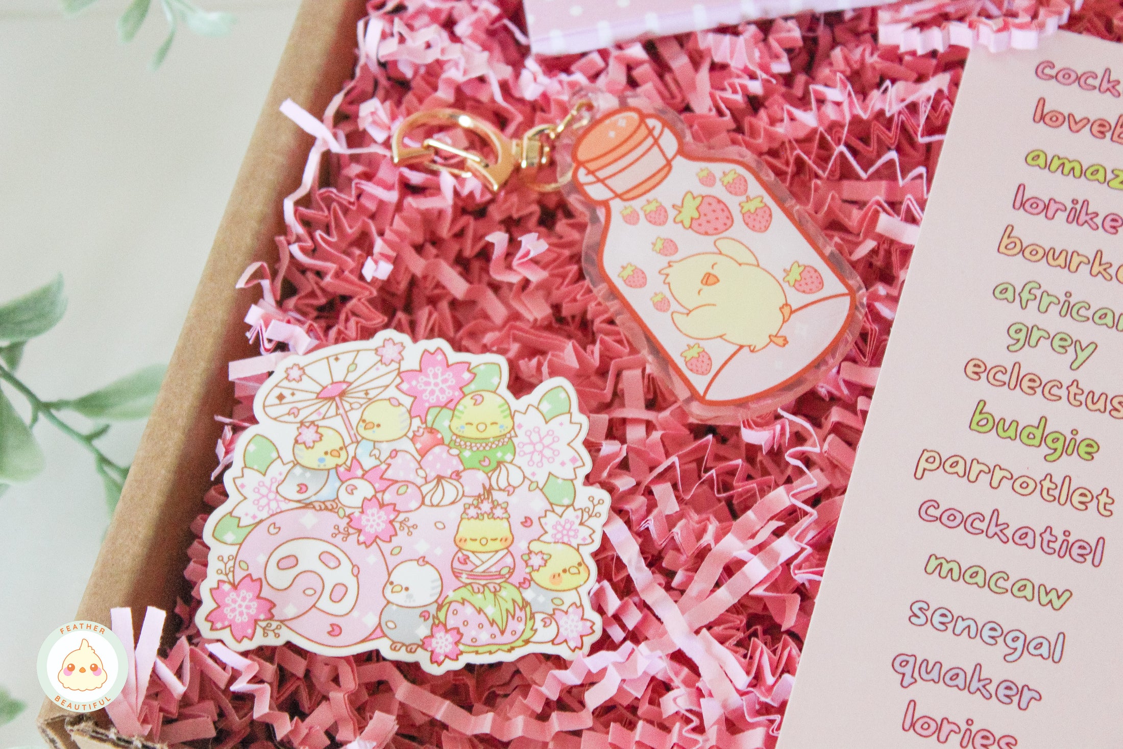 Cockatiel Pink Gift Box - Gift Box