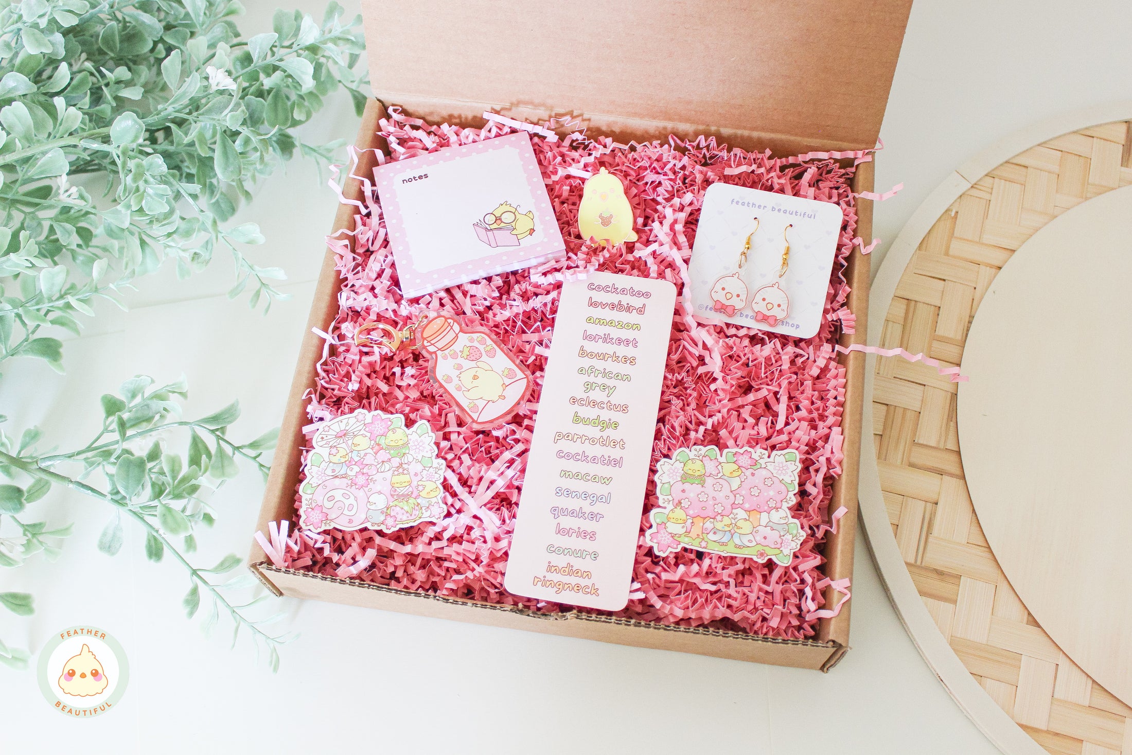 Cockatiel Pink Gift Box - Gift Box