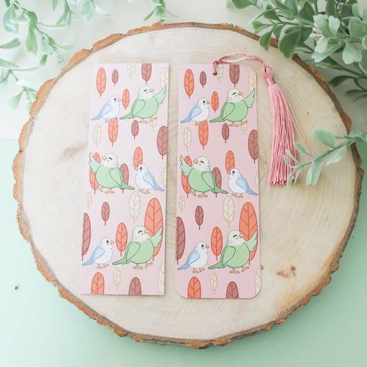 Green Blue Budgie - Bookmark