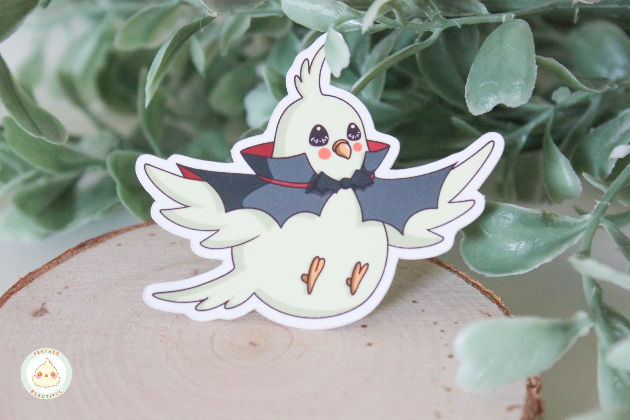 Vampire Cockatiel - Sticker