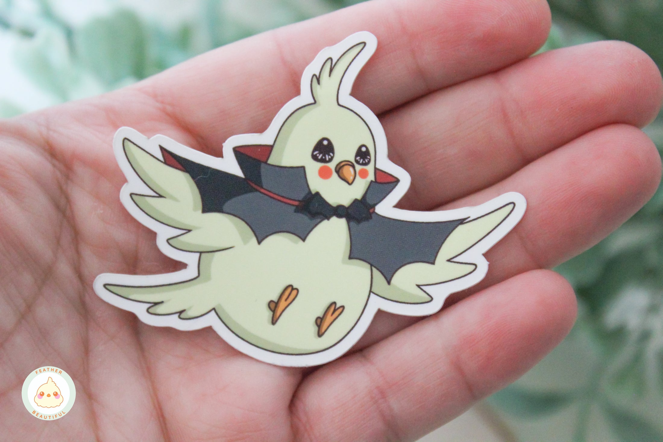 Vampire Cockatiel - Sticker