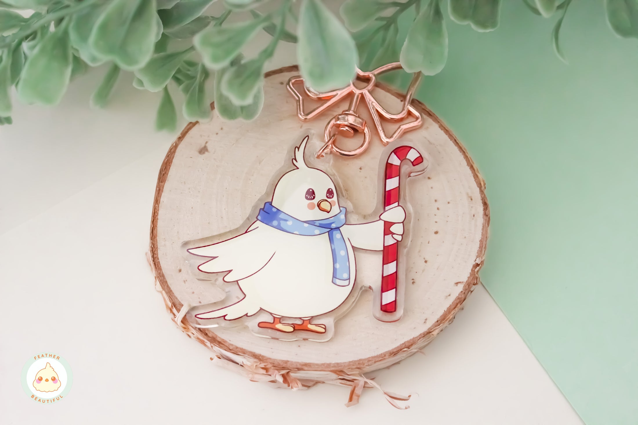 Festive Muffin - Acrylic Keychain