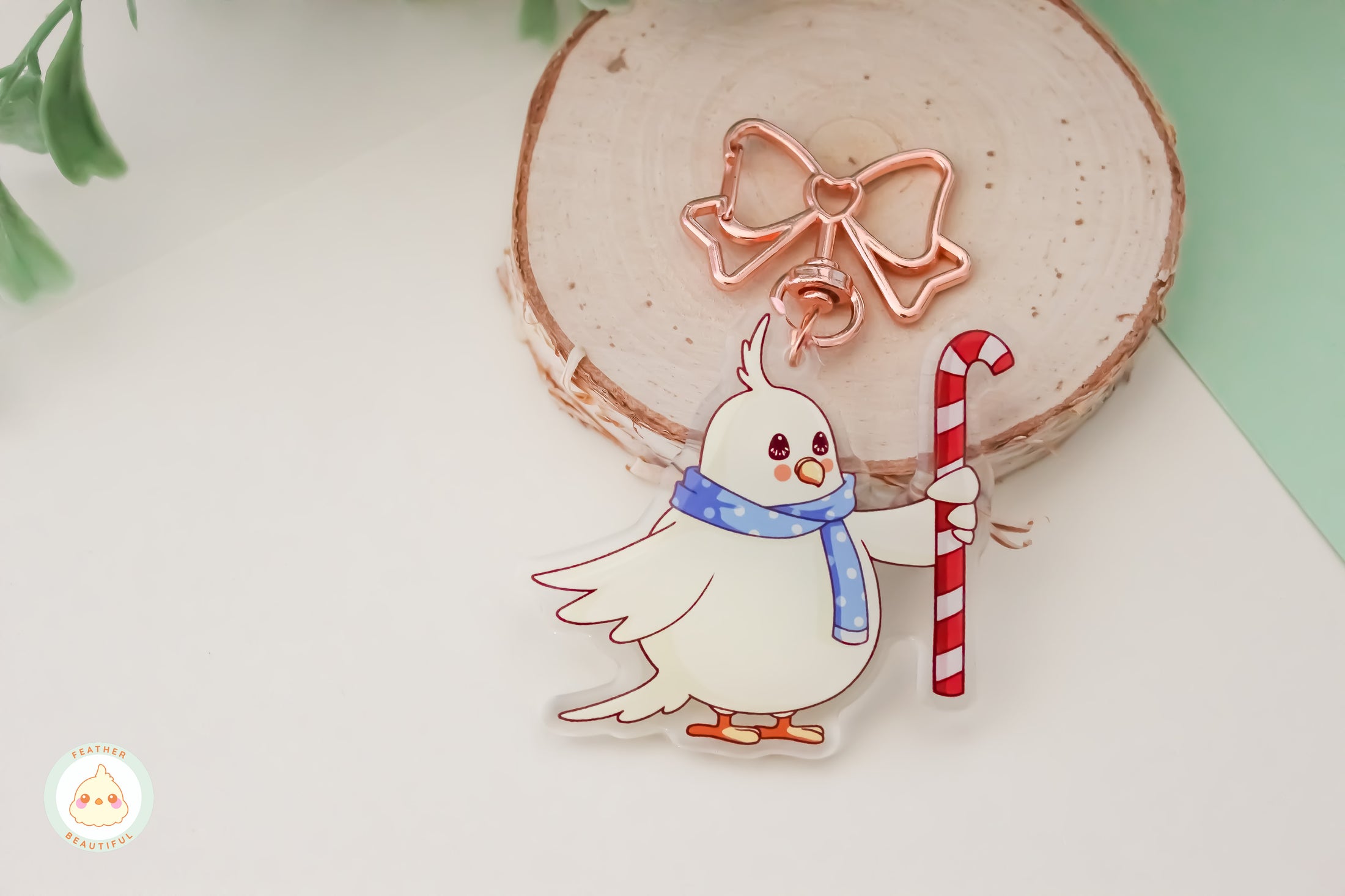 Festive Muffin - Acrylic Keychain