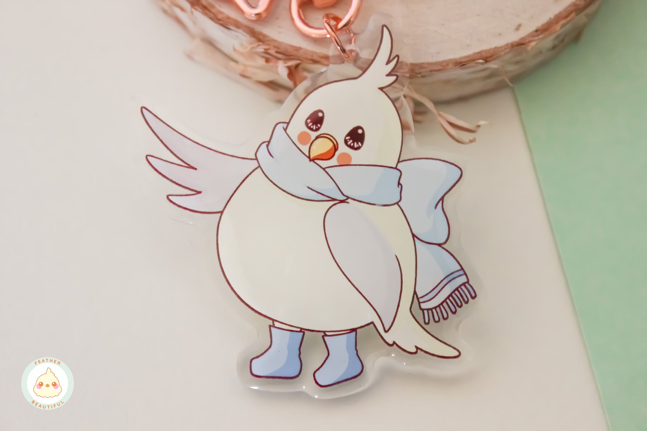 Festive Blossom - Acrylic Keychain