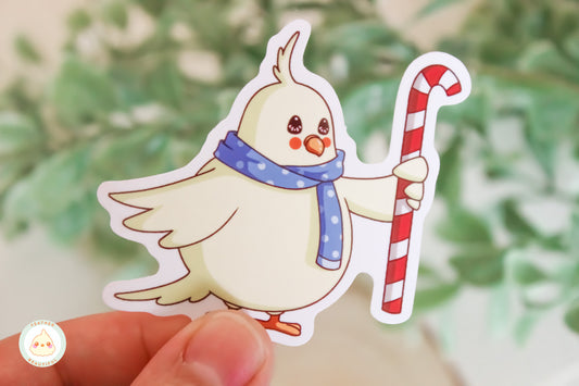Muffin with Candy Cane - Sticker