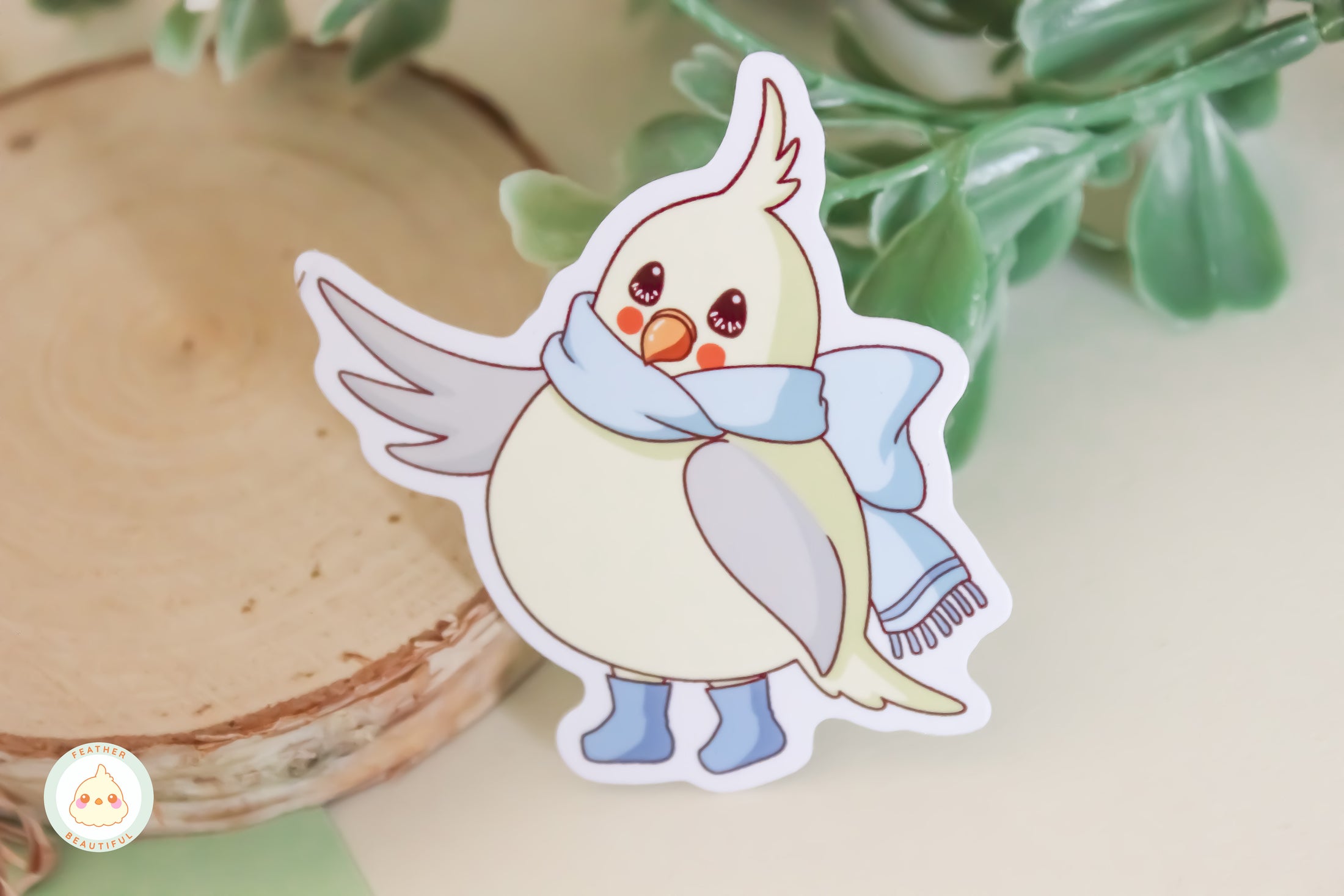 Blossom with Scarf - Sticker