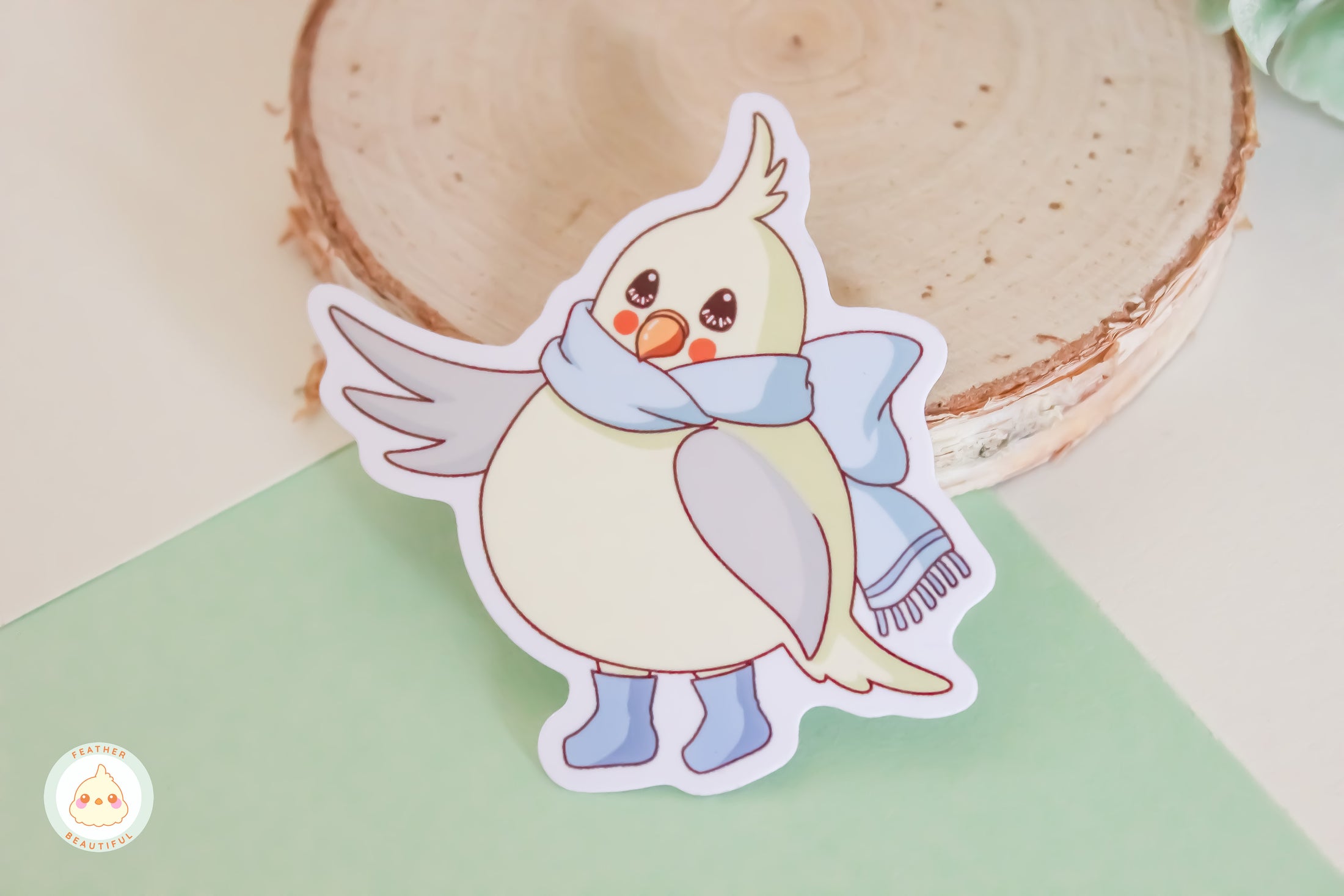 Blossom with Scarf - Sticker