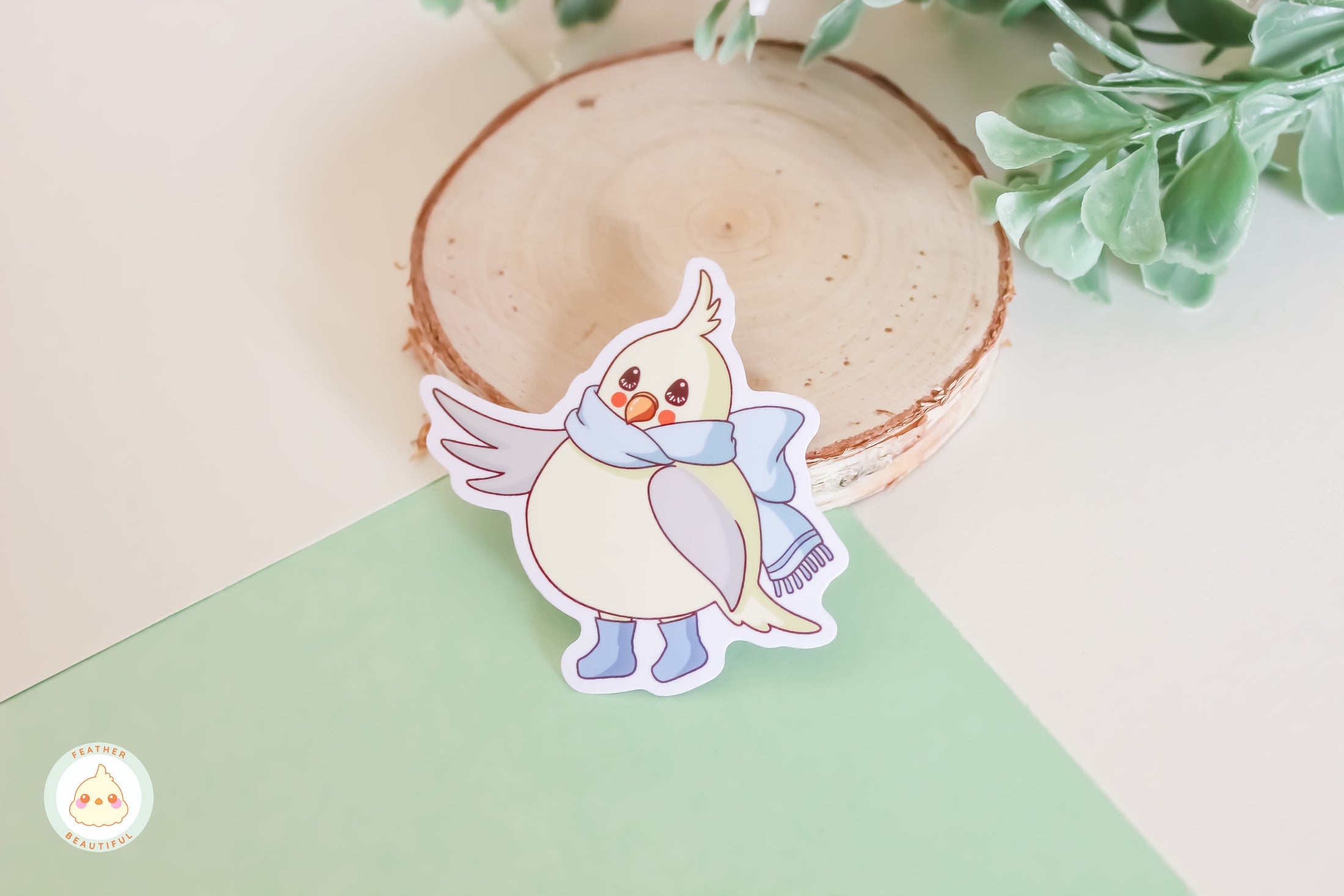 Blossom with Scarf - Sticker