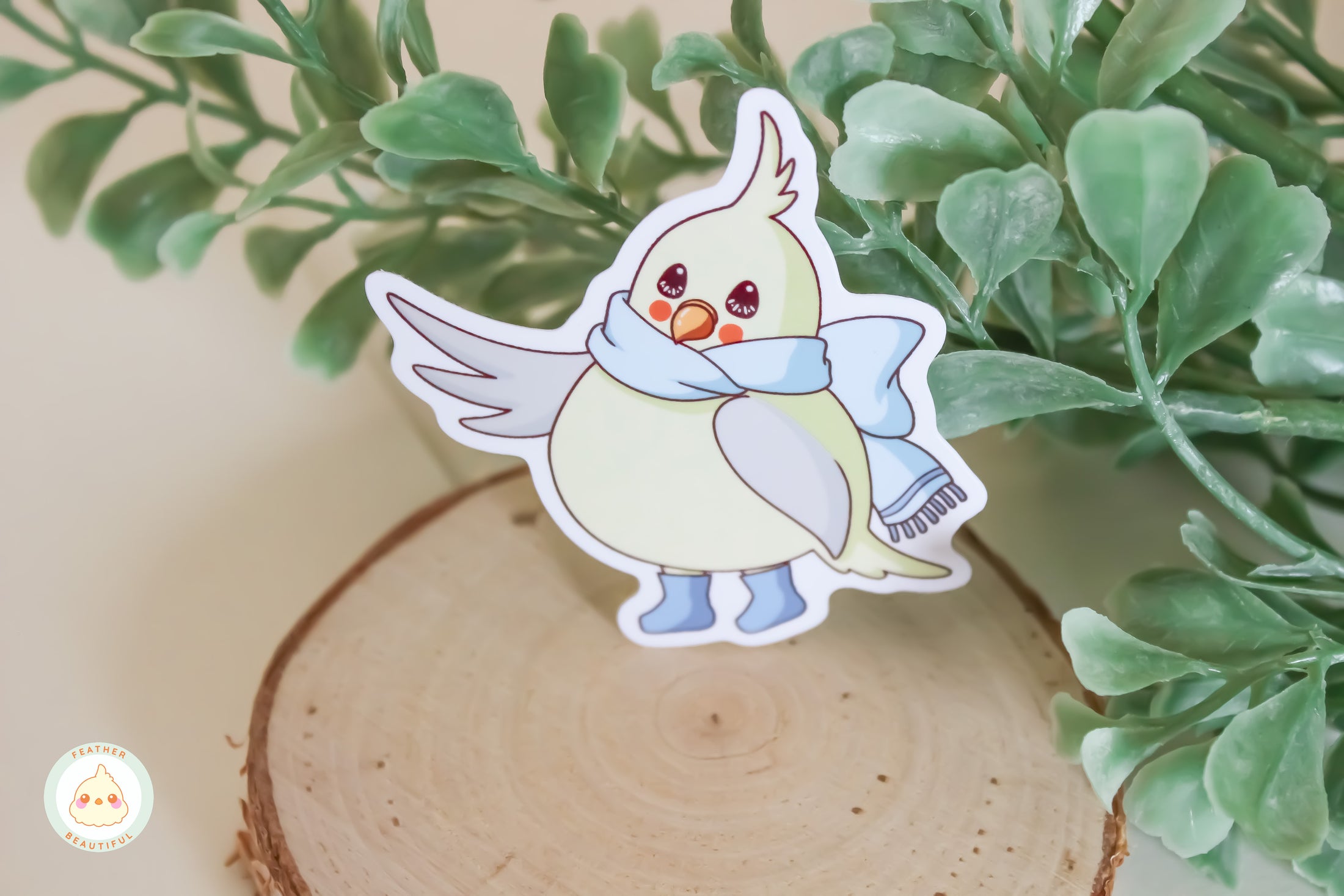 Blossom with Scarf - Sticker