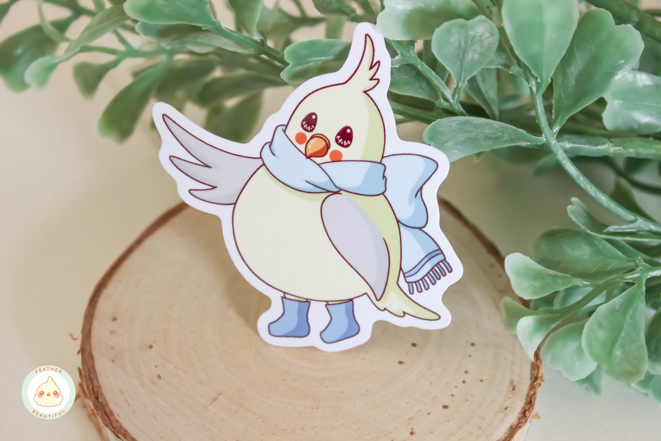 Blossom with Scarf - Sticker