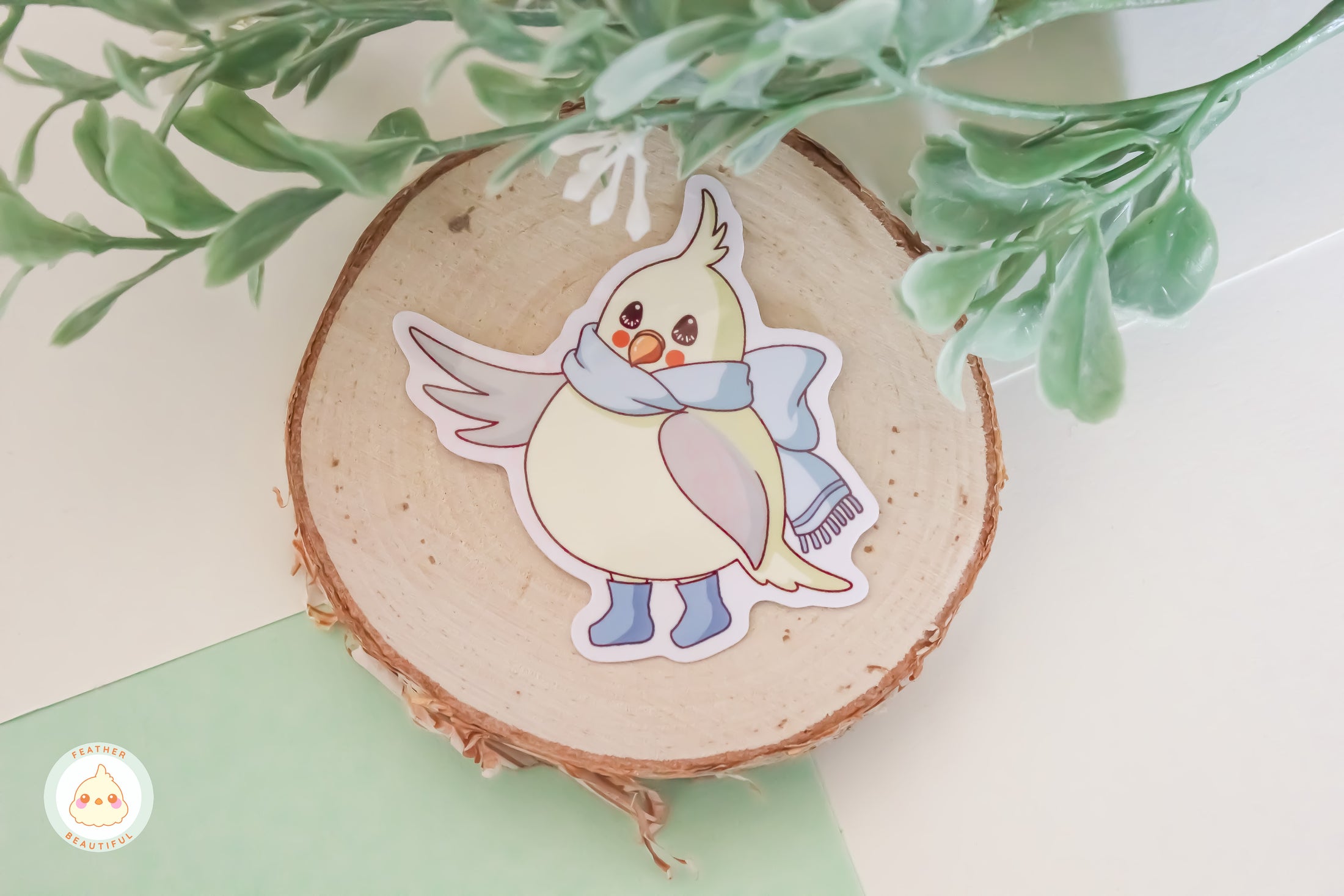 Blossom with Scarf - Sticker