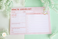 Load image into Gallery viewer, Pink Health Checklist - Notepad
